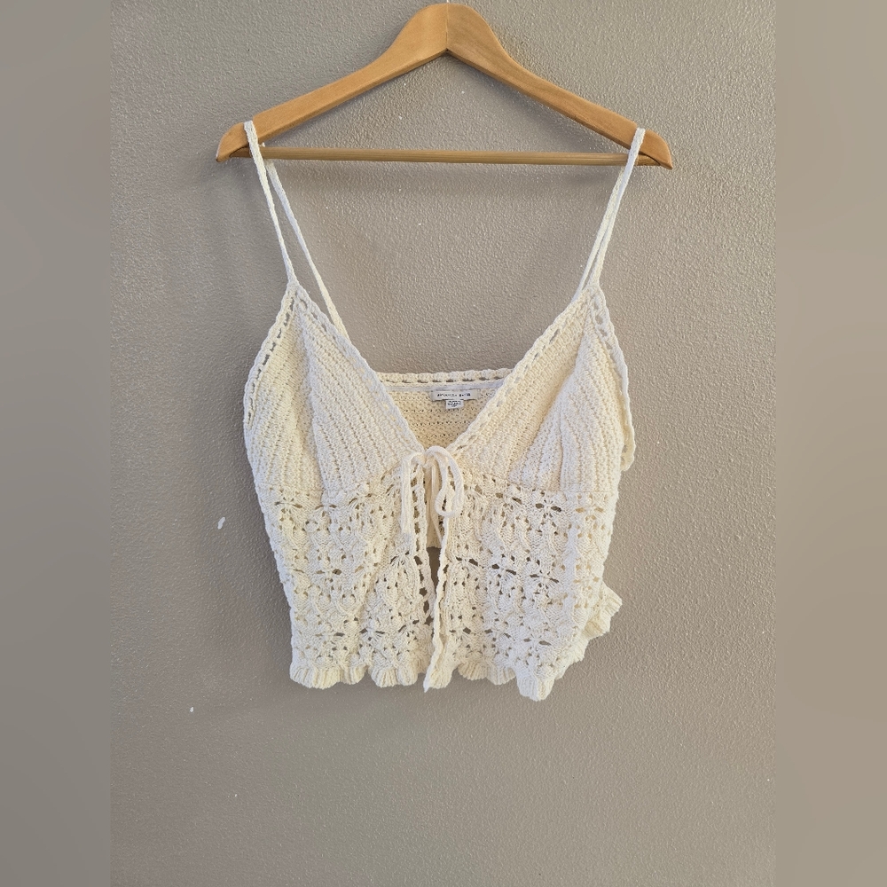 Woven crop top